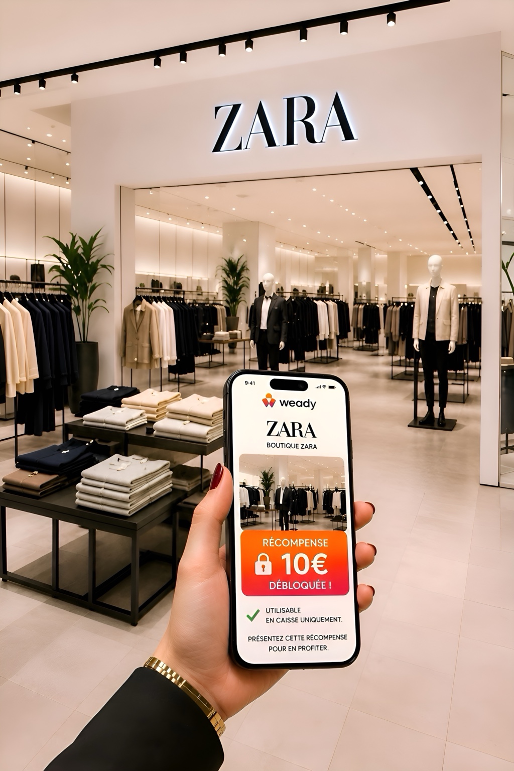 Récompense Weady chez Zara